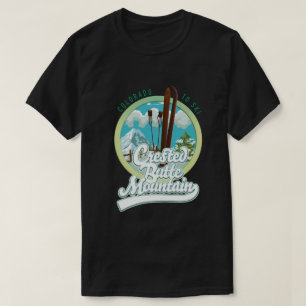 T-shirt Crested Butte Mountain Colorado logo Ski