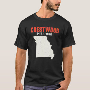 T-shirt Crestwood Missouri USA State America Travel Missou