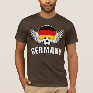 T-shirt Crête allemande du football (foncée)