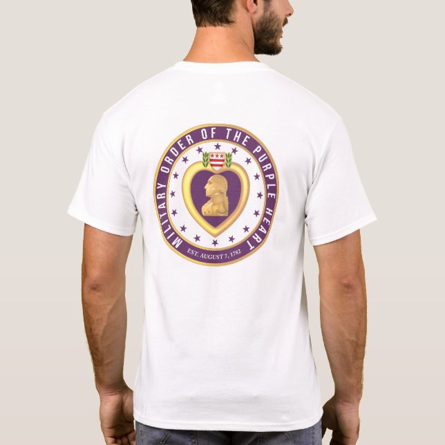 T-shirt Crête "COEUR PURPLE" (Dos)