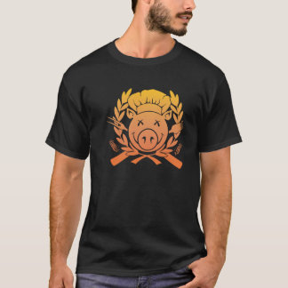 T-shirt Crête de BBQ - le coucher du soleil se fanent