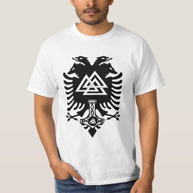 T-shirt Crête de chemise d'Odin (Devant)