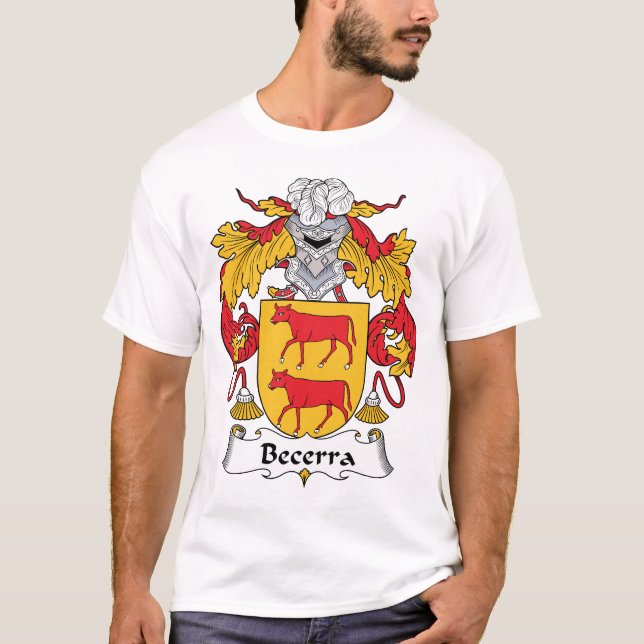 T-shirt Crête de famille de Becerra (Devant)
