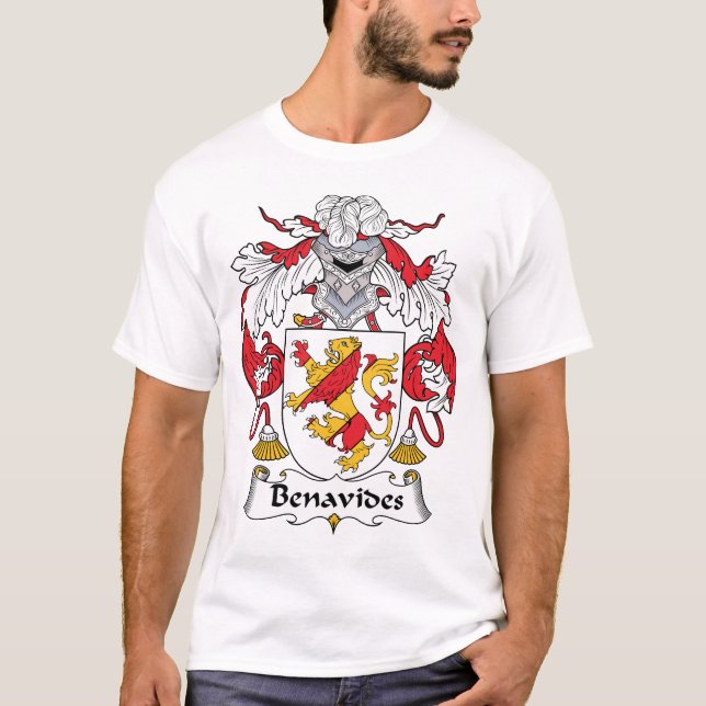 T-shirt Crête de famille de Benavides (Devant)