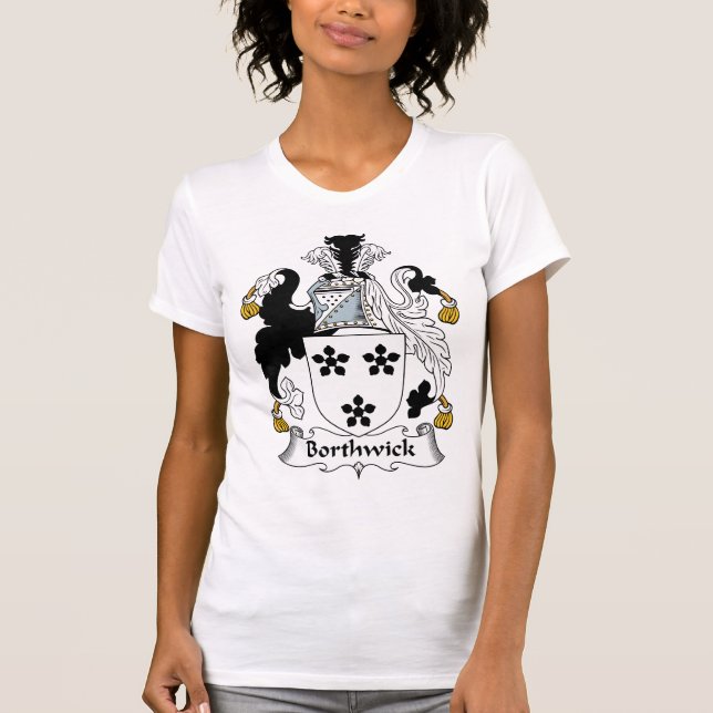 T-shirt Crête de famille de Borthwick (Devant)