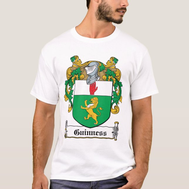 T-shirt Crête de famille de Guinness (Devant)