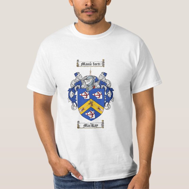 T-shirt Crête de famille de Mackay - manteau de Mackay des (Devant)