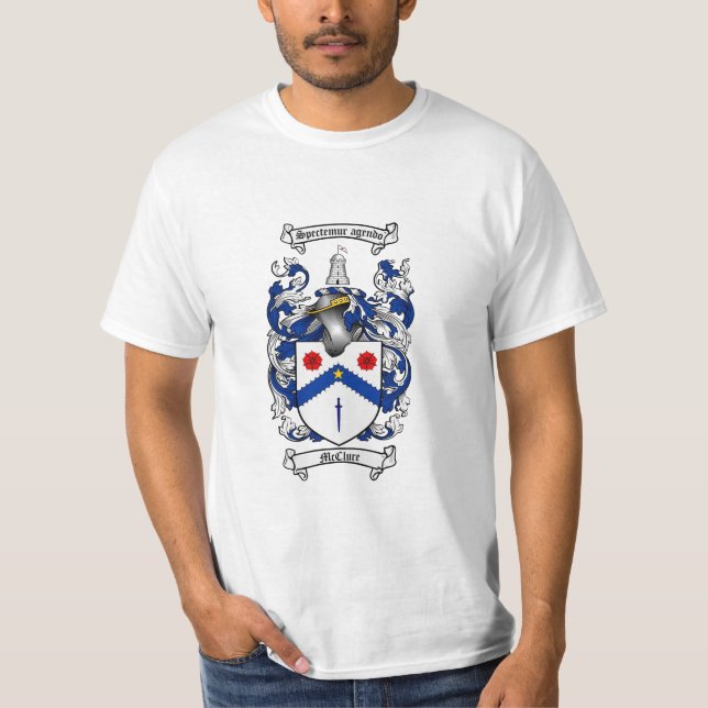 T-shirt Crête de famille de Mcclure - manteau de Mcclure (Devant)