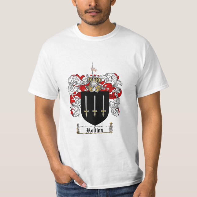 T-shirt Crête de famille de Rollins - manteau de Rollins (Devant)