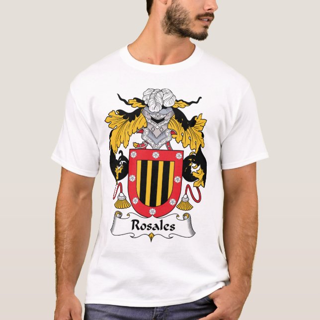 T-shirt Crête de famille de rosales (Devant)