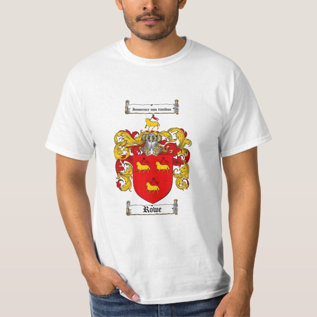 T-shirt Crête de famille de Rowe - manteau de Rowe des (Devant)