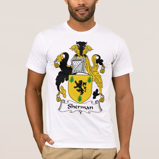 T-shirt Crête de famille de Sherman (Devant)