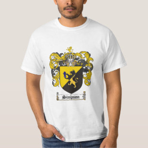 T-shirt Crête de famille de Simpson - manteau de Simpson