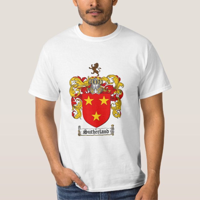T-shirt Crête de famille de Sutherland - manteau de (Devant)