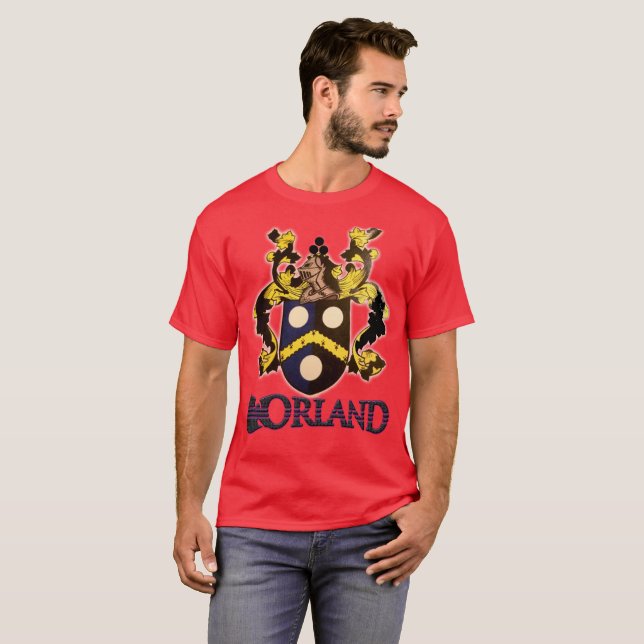 T-shirt Crête de famille de Worland (Devant entier)