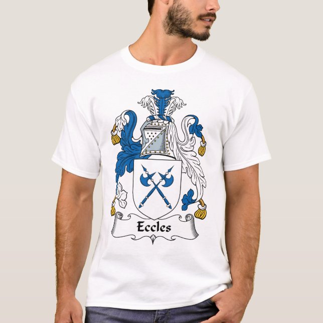 T-shirt Crête de famille d'Eccles (Devant)