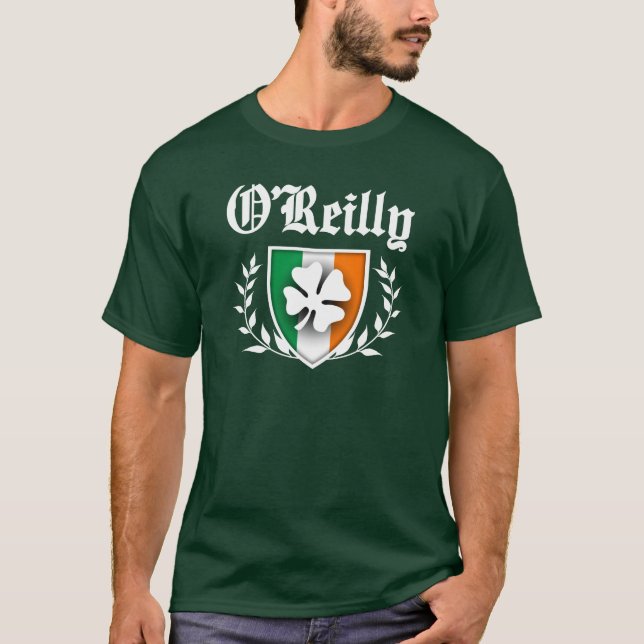 T-shirt Crête de shamrock de famille d'O'Reilly (Devant)
