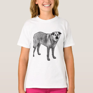 T-shirt crête en demi-teinte calme, mélange tibétain