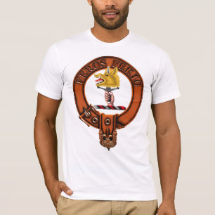 T-shirt Crête et Targe de famille de Chisholm de clan