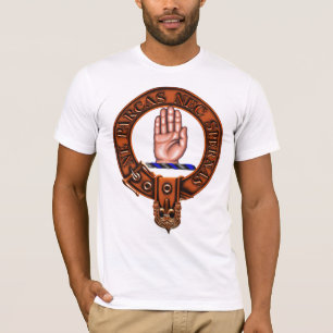 T-shirt Crête et Targe de famille de Lamont de clan