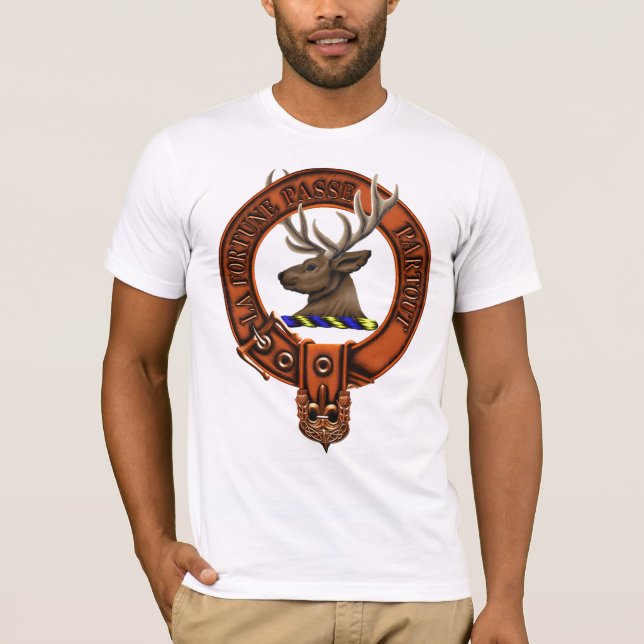 T-shirt Crête et Targe de famille de Rollo de clan (Devant)