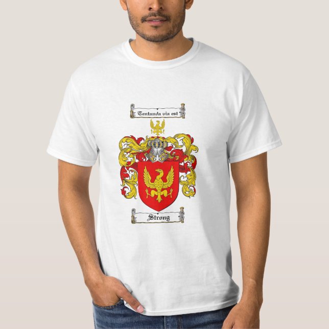 T-shirt Crête forte de famille - manteau des bras fort (Devant)
