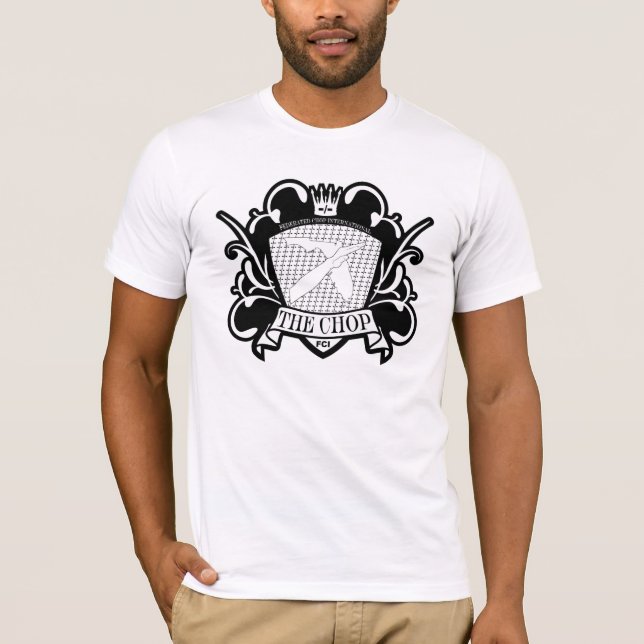 T-shirt Crête officielle d'adhésion de côtelette - la (Devant)