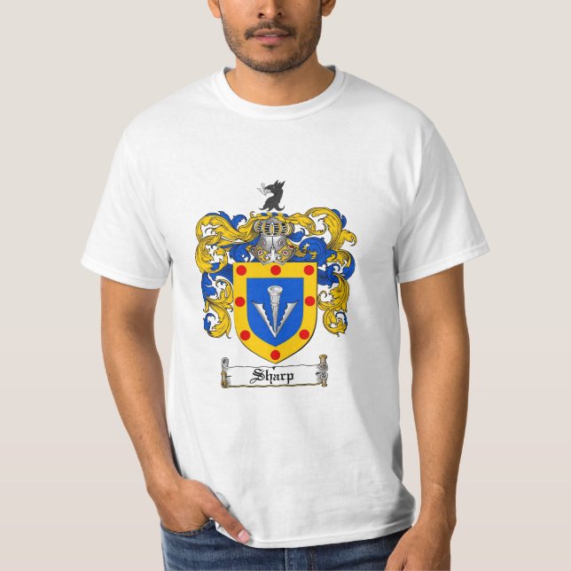 T-shirt Crête pointue de famille - manteau des bras pointu (Devant)
