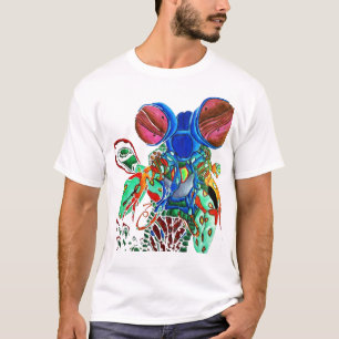 T-shirt Crevette de mante de paon