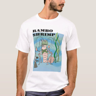 T-shirt crevette de rambo