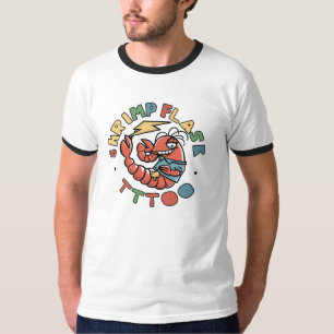 👕 T-shirt 🍤 crevette Flash tatouage pour hommes