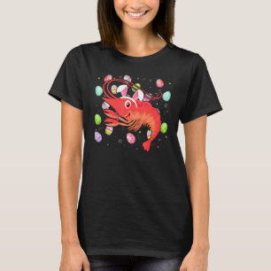 T-shirt Crevette Poisson Œuf de Pâques Drôle de Crevette