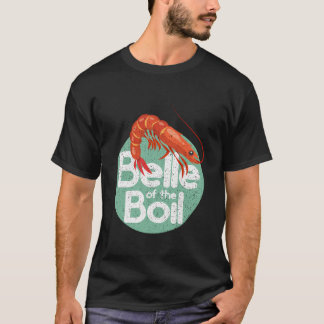 T-shirt Crevettes Belle De L'Ébullition Drôle Femme Retro