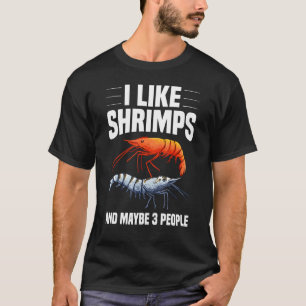 T-shirt Crevettes Cool Pour Hommes Femmes Pêche De Crevett