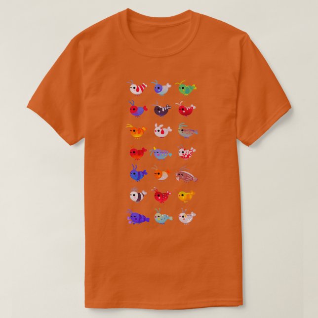 T-shirt crevettes d'eau douce (Design devant)