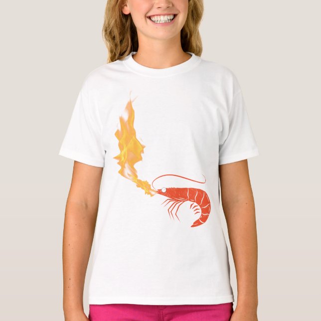 T-shirt Crevettes en feu (Devant)