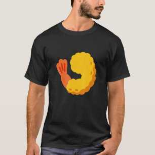 T-shirt Crevettes frites Crevettes Tempura Prawn Costume