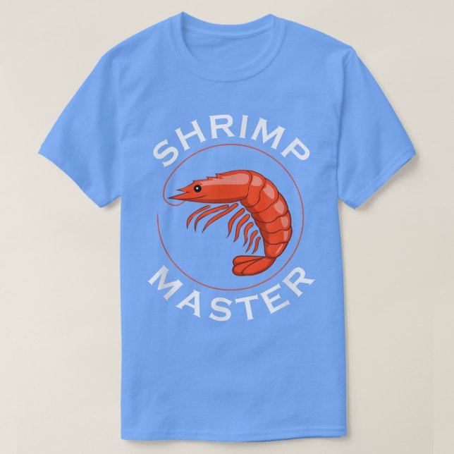 T-shirt Crevettes Maître Ironique Dire Prawes Fruits de me (Design devant)