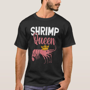 T-shirt Crevettes Queen Écrevette crevette Crevette Crêpe 