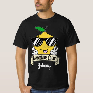 T-shirt Crew de limonade - Kawaii Peace Main et lunettes d