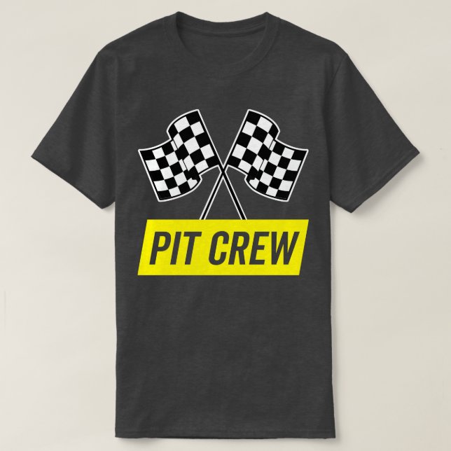 T-shirt Crew italique jaune pour costume de course (Design devant)