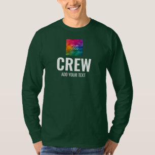 T-shirt Crew Mens Conception à deux côtés Imprimer à manch
