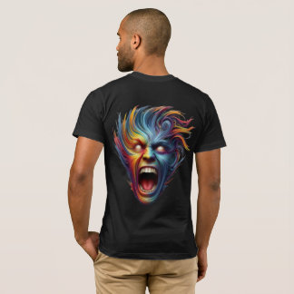 T-shirt Cri arc-en-ciel : Libération émotionnelle psychédé