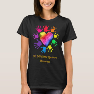 T-shirt Cri Du Syndrome Conversation Mains de sensibilisat