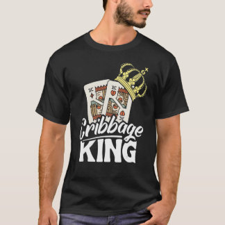 T-shirt Cribbage King Partnerlook Carte Joueurs 1