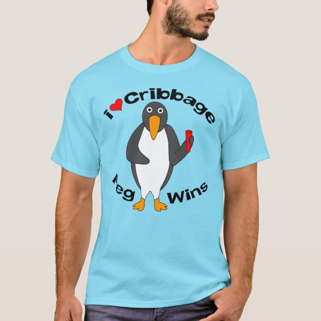 T-shirt Cribbage Peg gagne (Devant)
