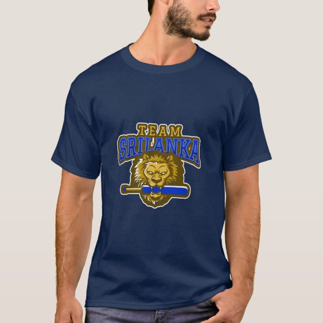 T-shirt Cricket au Sri Lanka (Devant)