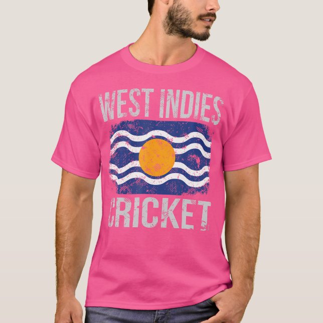 T-shirt Cricket des Antilles Drapeau des Antilles Cricket (Devant)