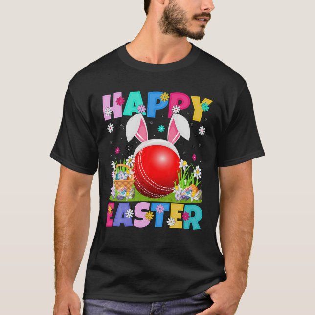 T-shirt Cricket Lover Happy Easter Bunny Cricket Easter Su (Devant)