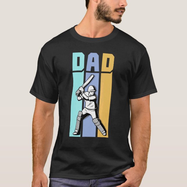 T-shirt Cricket Papa Sport Jersey Cricket Ball Chaussures  (Devant)